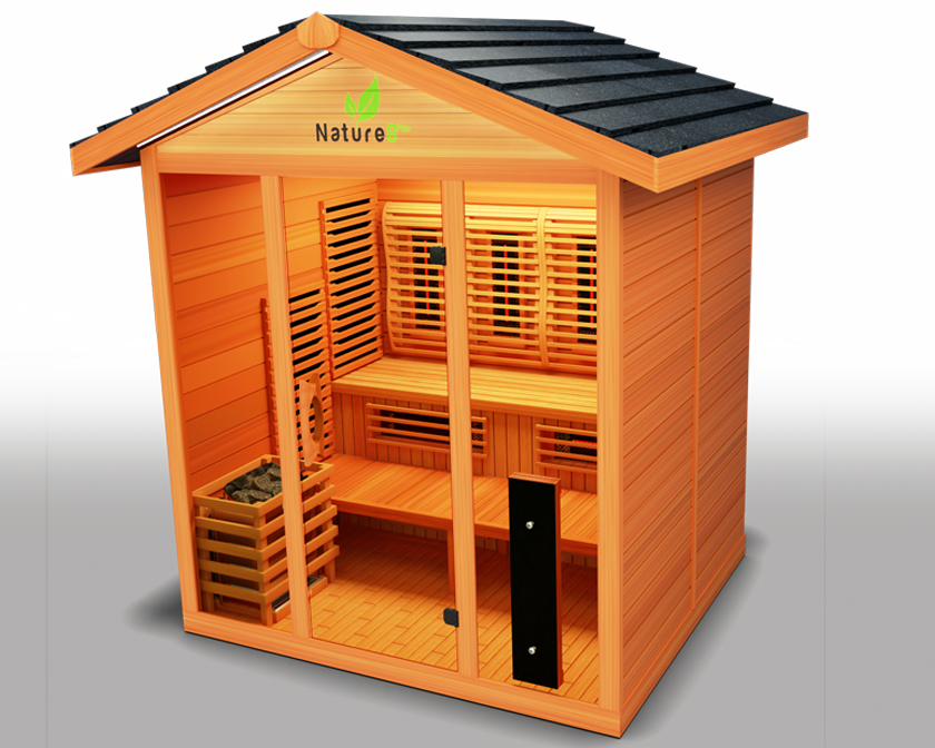Medical Nature 8 Plus Outdoor Infrared Sauna - Pro Plunge