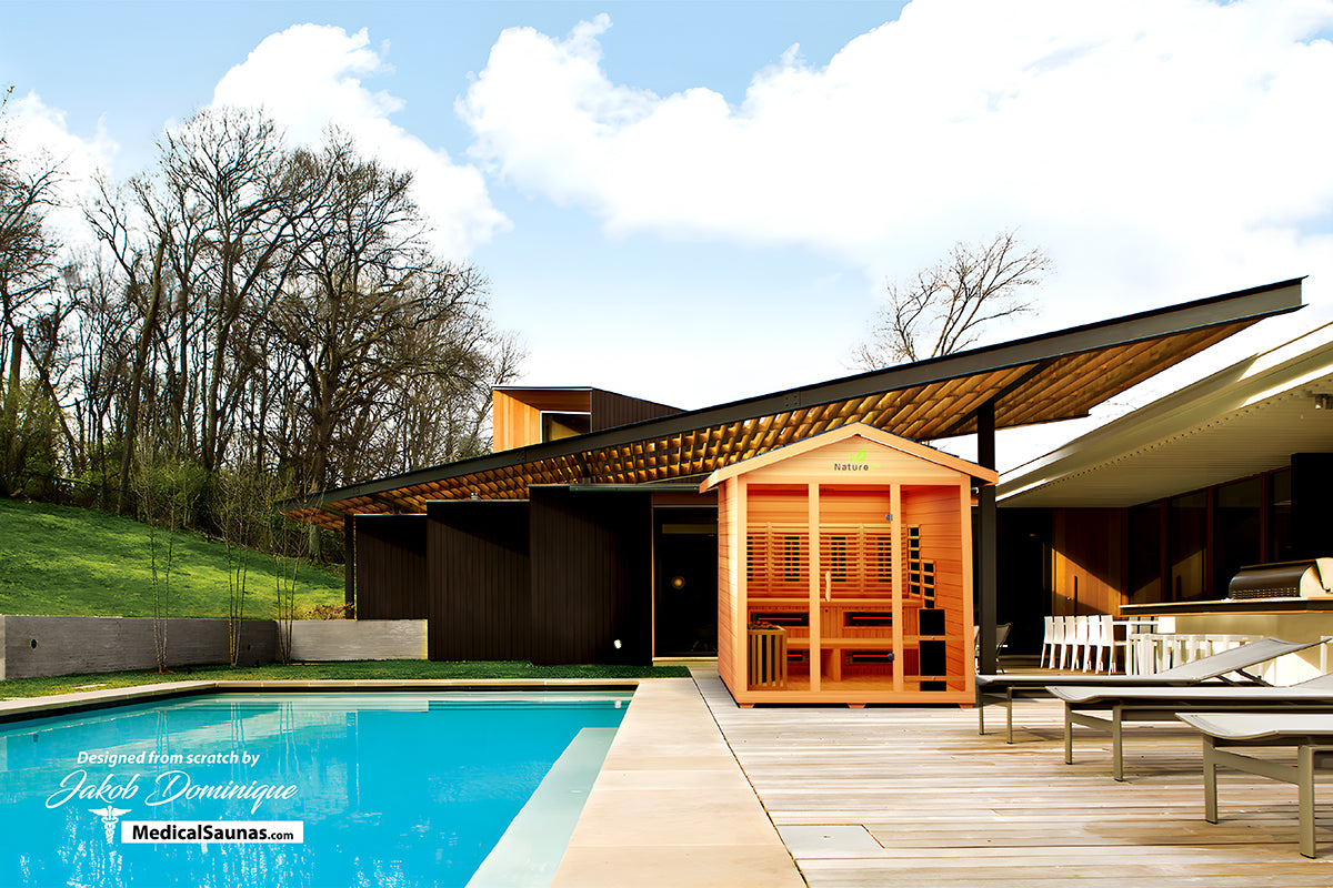 Medical Nature 9 Pus Outdoor Infrared Sauna - Pro Plunge