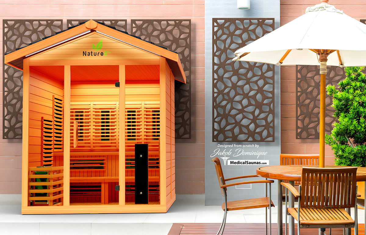Medical Nature 8 Plus Outdoor Infrared Sauna - Pro Plunge