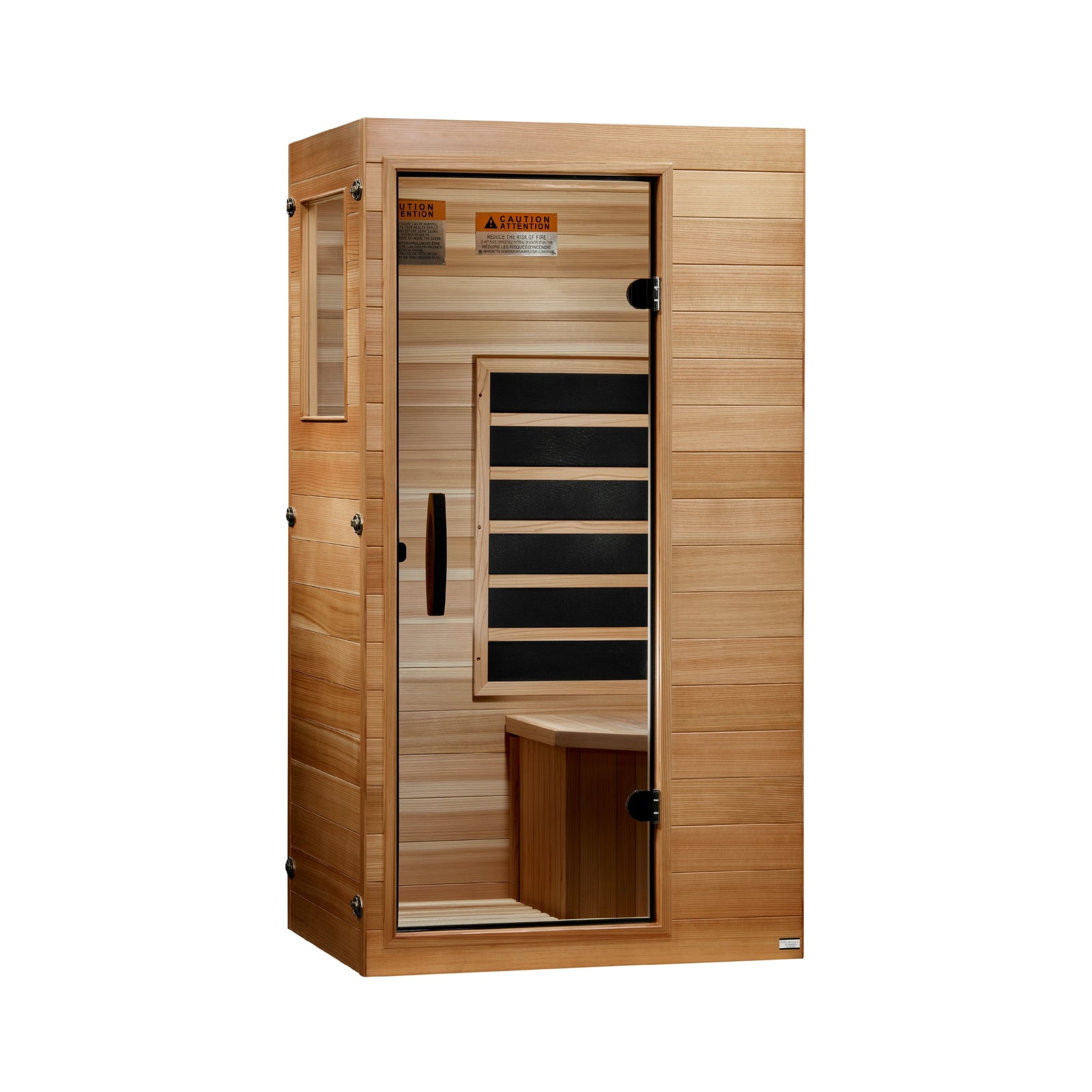 Dynamic Sicily 1 Person (Compact) Ultra Low EMF FAR Infrared Sauna - Pro Plunge